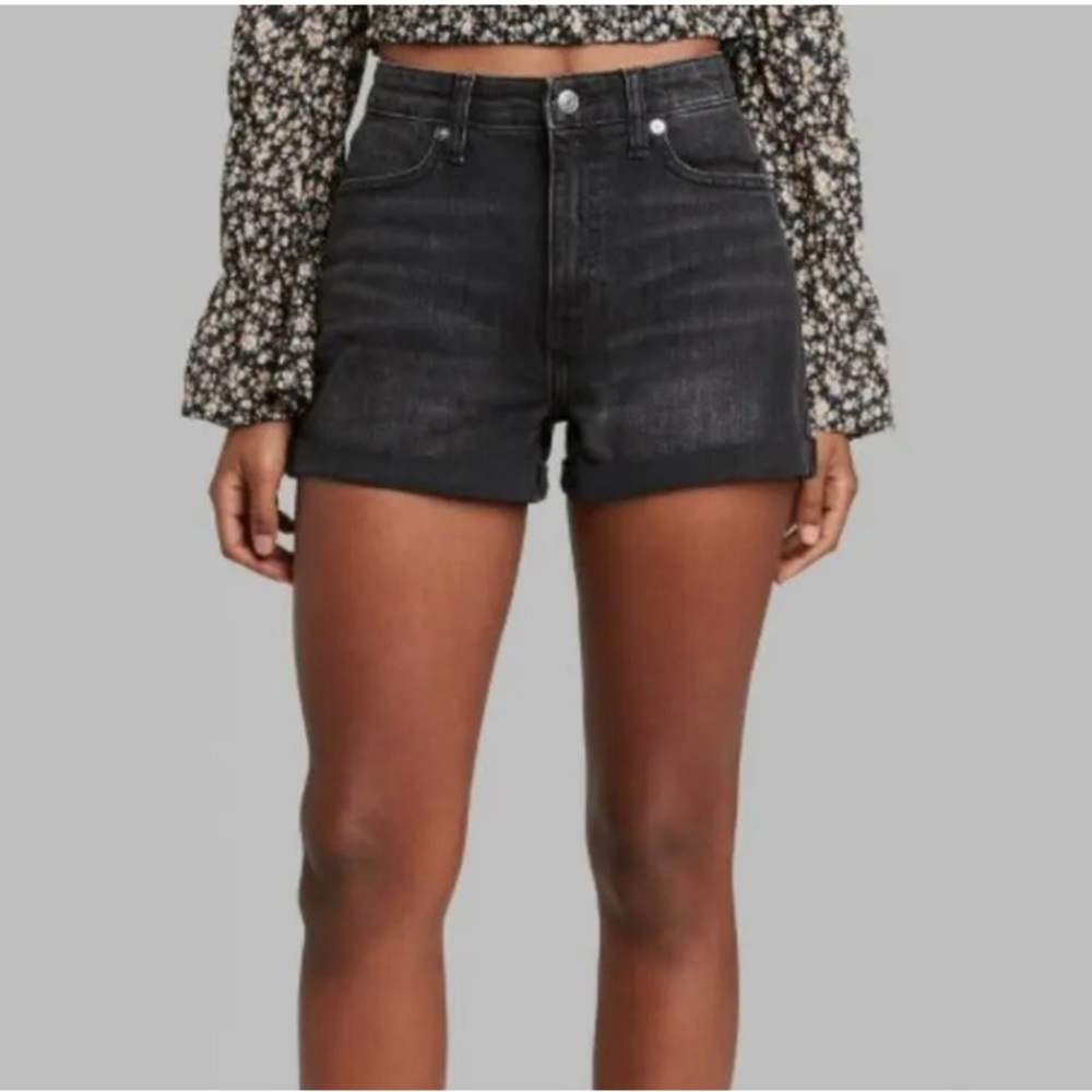 Wild Fable High Rise Rolled Cuff Jean Shorts